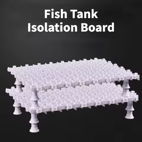 Aquarium Bottom Grid Isolation Board Filter Fish Tank Grid Divider Tray with 5pcs Support Feet for A