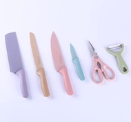 Best Seller.. Kitchen Knife Set 6In1 - Pisau Set 6In1 - Knife Set