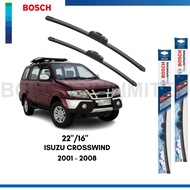 B0SCH CLEAR ADVANTAGE WIPER BLADE SET FOR ISUZU CROSSWIND 2001-2008 (22/16)