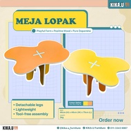 KIKA.U Meja Lopak | Playful Coffee Table | Dopamine Decor Table Colorful Living Room Side Table Mode