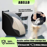Acrylic Dustproof Hand Brewed V60 Cone Coffee Filters paper Rack Storage