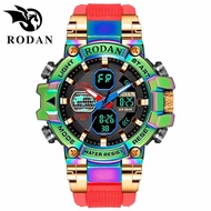 Jam Tangan Rodan Smael 8027 Original Dualtime Stenliss Tahan Air Kasual Pria