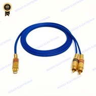 RCA female to 2 RCA male cable audio splitter RCA