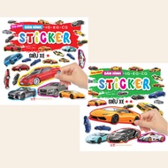 IQ EQ CQ Sticker Peel and Sticker Game Combo Book - Supercar Volume 1+ 2 (VT)