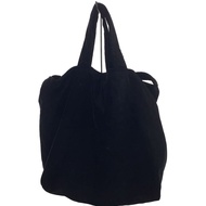 Aeta Tote Bag Purse Velour BLK plain VL 02 Direct from Japan Secondhand