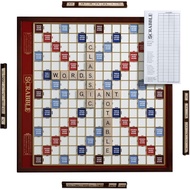 WS Game Company Scrabble Giant Deluxe Edition with Rotating Wooden Board