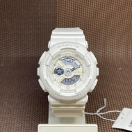 [Original] Casio Baby-G BA-110XSW-7A White Resin Analog Digital Ladies Fashion Sporty Watch