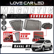 6Pcs Haval H1 Magnetic Sunshade Curve Window Shape Window Shield Protect UV