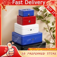 【cash box】Double Layer Money Storage Box Iron Cash Box Coins And Jewel Deposit Security