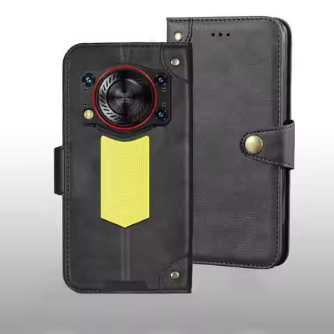 For Oukitel WP53/WP53 Pro/WP53s case Metal Buckle retro Leather Back Case Cover For Oukitel WP53/WP5