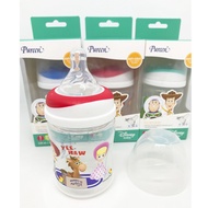 เพียวรีน ขวดนมคอกว้าง 4 ออนซ์ พร้อมจุกนมกันสำลัก รวม 1 ขวด  PUREEN Disney Toy Story Anti-Colic Wide-