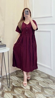 DRESS POLOS BUSUI FRENDLY - DASTER POLOS - DRESS CHIBI POLOS - DASTER CHIBI POLOS - BAJU IBU HAMIL -