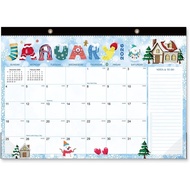 2026-2027 Wall calendar, January 2026 to June 2027, with thick paper, christmas style Wall calendar