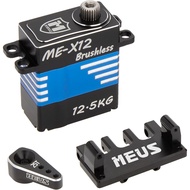 MEUS Racing High Torque 12.5KG SCX24 Servo with Mount and Servo Horn for SCX24 1/24 RC Crawler Upgra