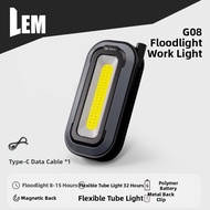 LEM | Super Bright Magnetic Absorption Outdoor Repair Work Light LED COB Hybrid Power Long Endurance