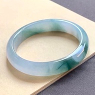 冰種 天然翡翠 緬甸 A玉 玉鐲 • 冰種飄花翡翠福鐲