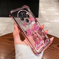 Xiaomi Redmi 14C 13C 5G POCO C75 C65 Cute Rose Red Pretty Barbie Princess Air Cushion Anti-Drop Casi