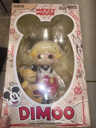 泡泡瑪特 popmart dimoo 米奇老鼠 1比8可動人偶高飛狗木偶 Mickey mouse