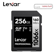 Lexar SD CARD 256GB การ์ดหน่วยความจำแฟลช64GB 128GB 512GB 1TB การ์ด SD U3 SD 4K V30 microSD สำหรับกล้