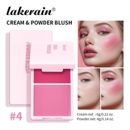 PREORDER Lakerain Cream & Powder Blush Palette Natural Long-lasting Blusher