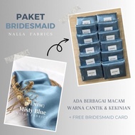 DEAL Paket Bridesmaid Kain Satin Charmuse Premium (Free Bridesmaid