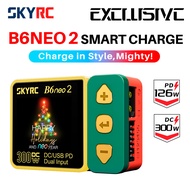 SKYRC B6neo 2 Smart Charger - DC 300W & USB-C PD 126W Fast Charger for LiPo LiHV NiMH Pb Battery, AC