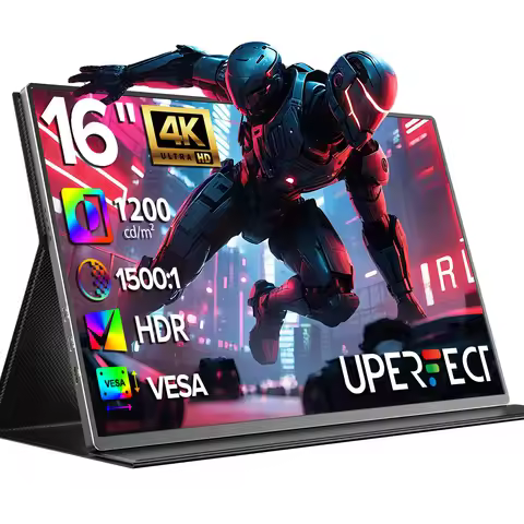 UPERFECT 16" 1200 Nits 4K Portable Monitor for Laptop 3840*2400 UHD 100% sRGB IPS HDR Speakers Exter