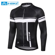 INBIKE Cycling Long Sleeve Jersey Quick Dry Men's T-shirts Mountain Road Bike Bicycle Shirts MTB Biking Clothing