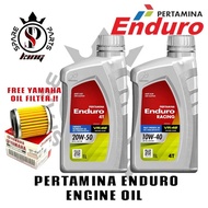 100% GUARANTEE ORIGINAL PERTAMINA ENDURO ENGINE OIL MINYAK HITAM 4T 20W50 SEMI FULLY SYNTHETIC 10W40