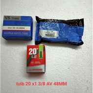 **(READY STOCK)**Inner tube /tiub basikal 20x1 3/8 AV 48MM
