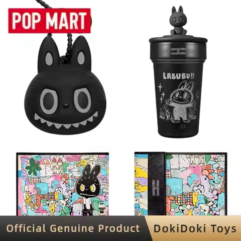 POPMART The Monsters 10th Anniversary Headphone Bag Laptop Sleeve Labubu Laptop Bag Periphery Fridge