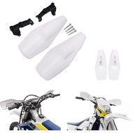 Motorcycle Dirt Bike Handguards Hand Guards White PP Handguard Compatible To FE250 FE350 FE450 FE501