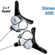 Shimano A050 2x7 speed shifter - 2x7 speed shifter for racing and road bicycles.
