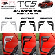 TCS PERODUA ATIVA REAR BUMPER FRAME COVER GARNISH CAR ACCESSORIES