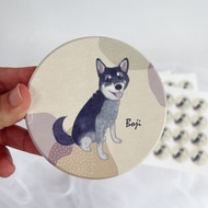 客製似顏繪 | 婚禮小物  人像 寵物 多款珪藻土杯墊
