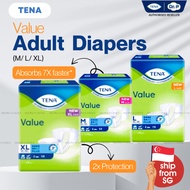 Tena Value Adult Tape Diapers M/L/XL Size