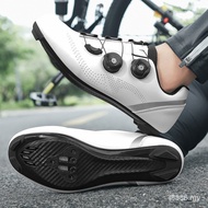 Ultralight Carbon Fiber Cycling Shoes Cleats Shoes Non-Slip Road Bike Shoes Breathable Self-Locking 