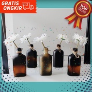 Black BROWN Vase, scandinavian Vase, rustic Vase, aesthetic Vase, Flower Vase, nordic Vase, mininali