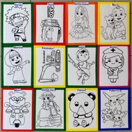 Paket 50 styrofoam lukis list lakban / gabus lukis ukuran 30x 40 sterofoam / mewarnai sterofoam / me