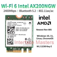 Intel 6 AX200 802.11AX Wireless Wifi Card AC BT5.1 NGFF M.2 2G 5G