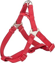 TRIXIE Premium One Touch 204503 Harness Size M: Chest Circumference 50-65 cm/20 mm in Red - Easy to 
