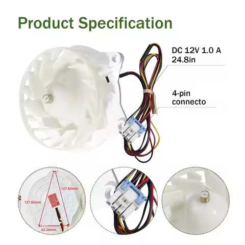 EAU64824806 EAU63503706 BLDC Refrigerator Evaporator Fan Motor 12V 1A DC Fridge Fan Motor Part Z40E1