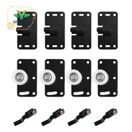4Pcs/Set Iron Wardrobe Door Wheel Cabinet Wheel Cabinet Sliding Door Roller Set Drawer Door Pulley 3