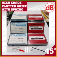 (Ready Stock) High Grade Plotter Knife with Spring For Graphtec Plotter Machine 45°