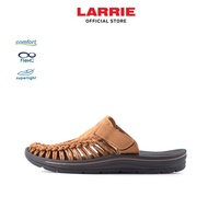 LARRIE Kasut Lelaki  Tan Classy Braided Straps Slip On Sandals 592413-YK1SV-8P-TAN