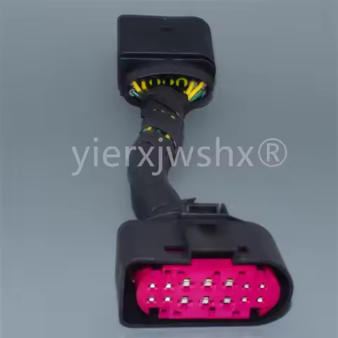 14 Pin/way Waterproof Car Xenon Headlight Lamp Plug Connector Socket 1J0973737 1J0973837 For Golf MK