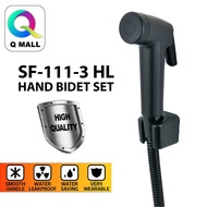 Q MALL ABS Black Bathroom Faucet HAND BIDET SPRAY SET with 1.2Meter FLEXIBLE HOSE (SF-111-3)