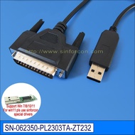 PL2303 USB RS232 ถึง DB25 อนุกรมอะแดปเตอร์สำหรับ Fanuc CNC DNC LINK การกำหนดค่าสายเคเบิลโปรแกรมคัดลอ