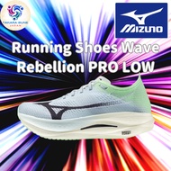 Mizuno Running Shoes Wave Rebellion PRO LOW Color  Light green x black color Size 23.0 cm 2E～29.0 cm