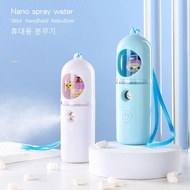 Portable Handheld  Cartoon for Kids Luminous Funny Hydrating device USB Charging Face Moisturizing Steamer Skin Care